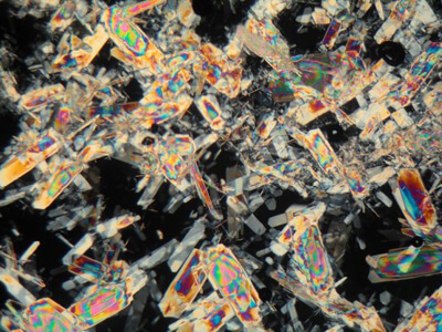 Микрокристаллы магнитной пыли