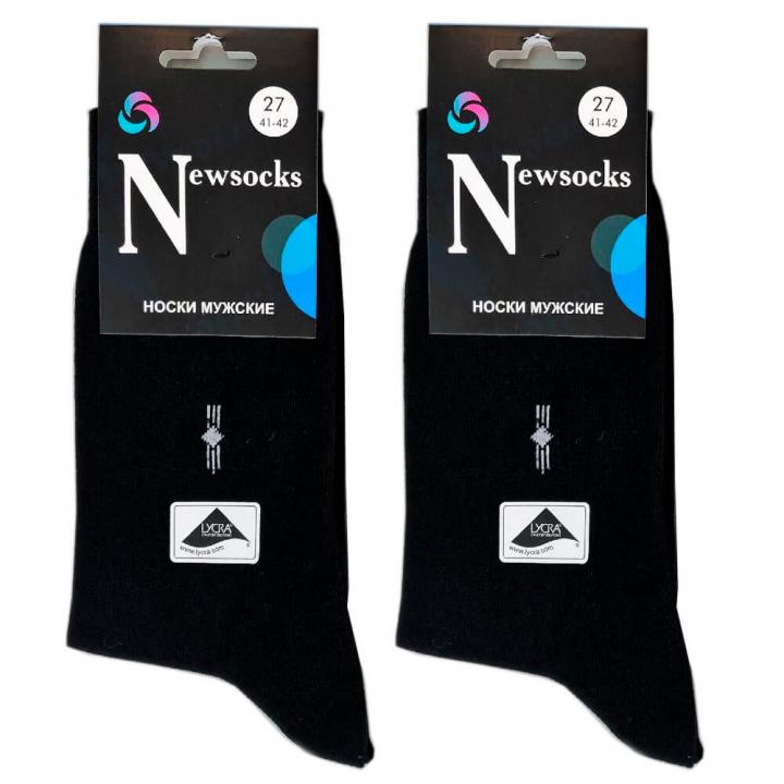 Мужские носки Newsocks Lycra черные