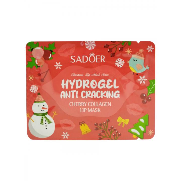 Гидрогелевая маска для губ SADOER с вишней и коллагеном