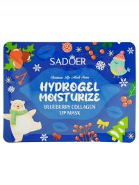Гидрогелевая маска для губ SADOER с черникой и коллагеном