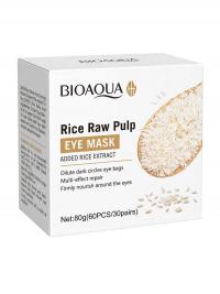 Гидрогелевые патчи для глаз BIOAQUA с экстрактом риса