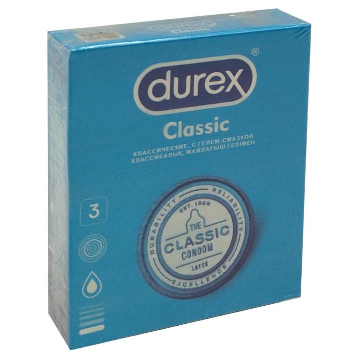 Презервативы Durex Classic классические с гелем-смазкой