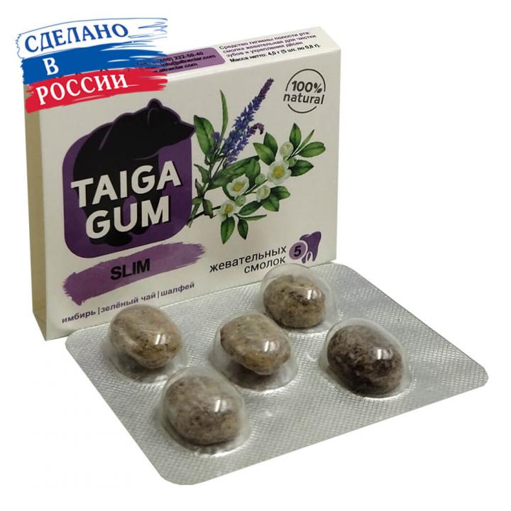 Жевательные смолки Taiga Gum SLIM 5 шт