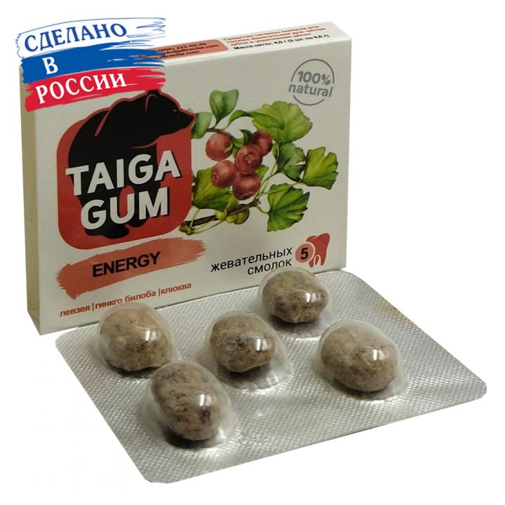 Жевательные смолки Taiga Gum ENERGY 5 шт